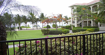 Pelican Cove condos feature lush landscaped grounds.